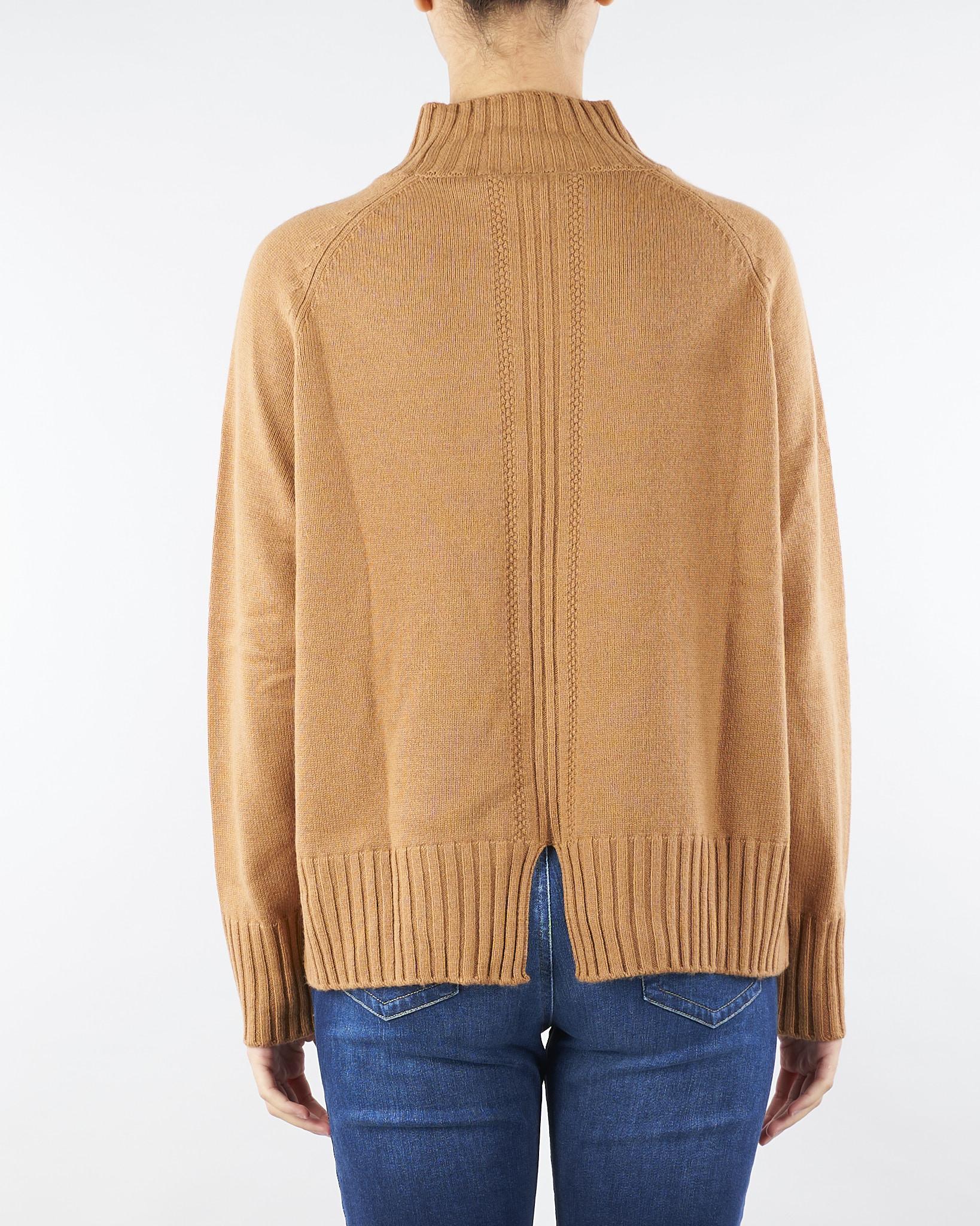 Maglia lupetto Cammello in misto lana RI5NT021 6026 ICONA 