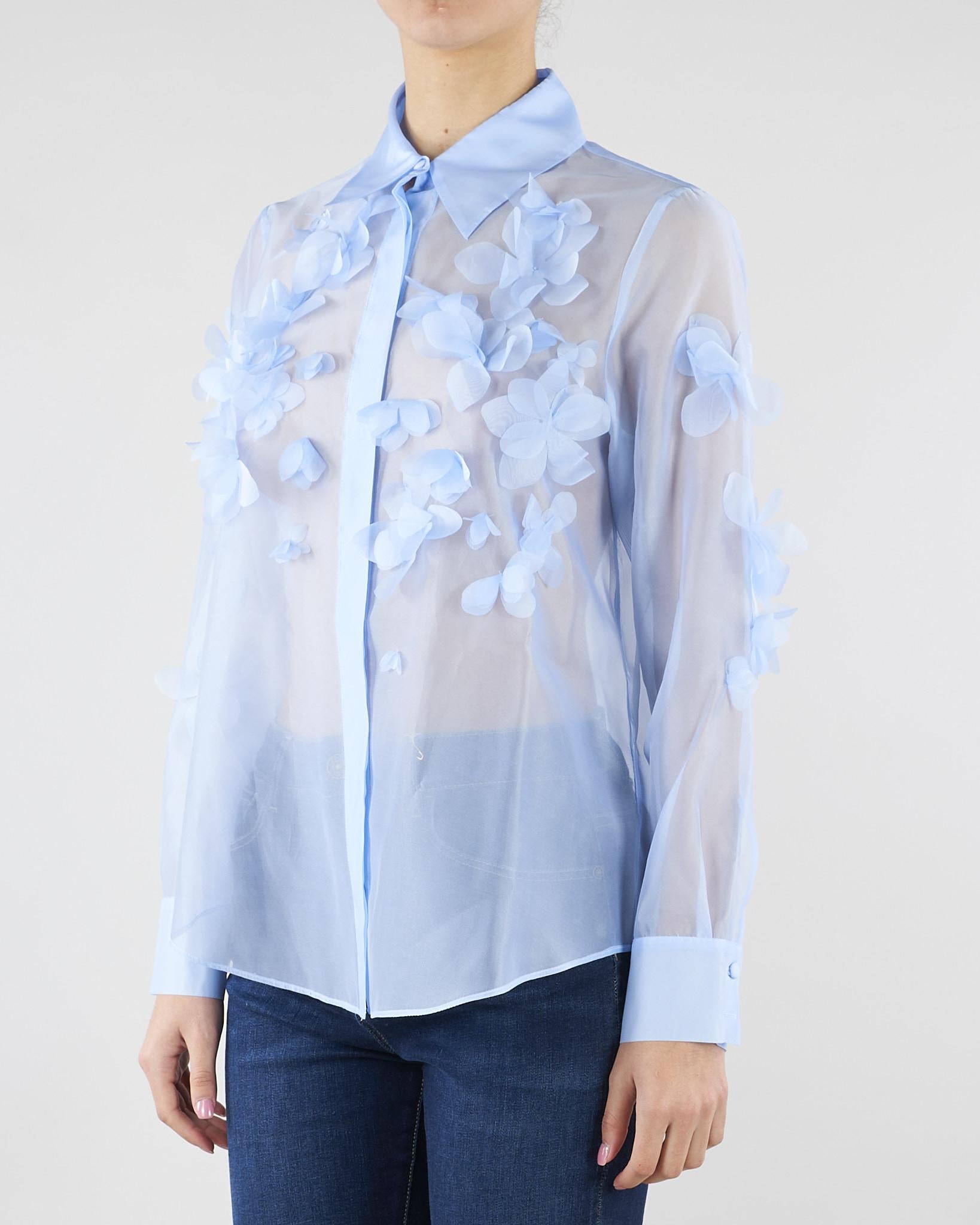 Camicia Frosty Pervinca in organza FROSTY 417 NENETTE 