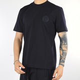T-shirt Nero con patch logo in tono