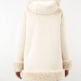 Giubbotto Lamb Hood Wom Jkt RRD