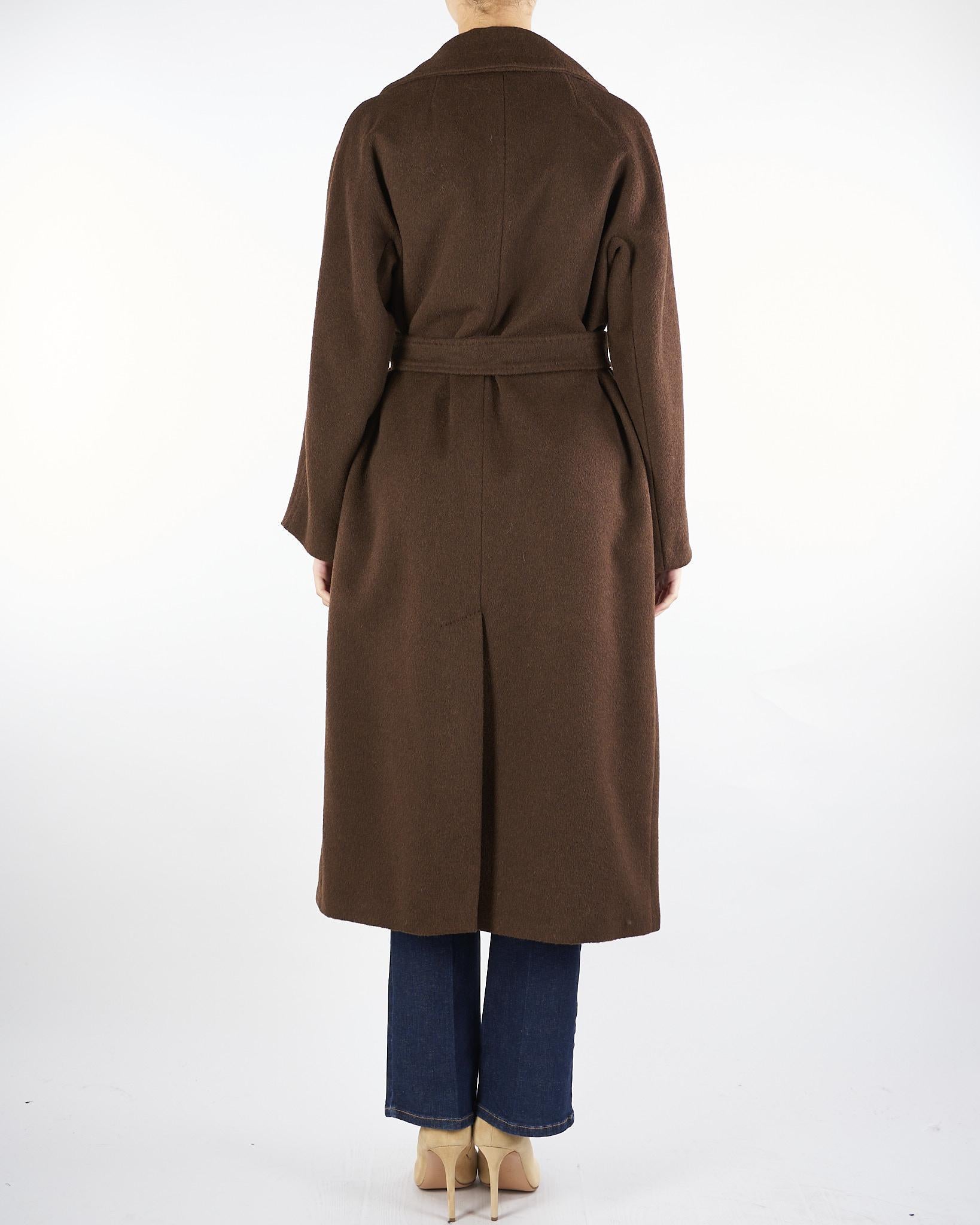 Cappotto Marrone lungo in lana e alpaca TEMPERA 12 MAX MARA WEEKEND 