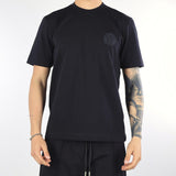 T-shirt Nero con patch logo in tono