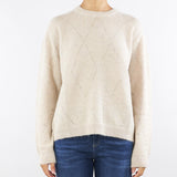 Maglia Beige girocollo in lana mohair MT3905910754 014 SEVENTY 