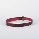 Cintura Bordeaux in pelle cocco con fibbia gold ACT030CI0020 85 ACTUALEE 