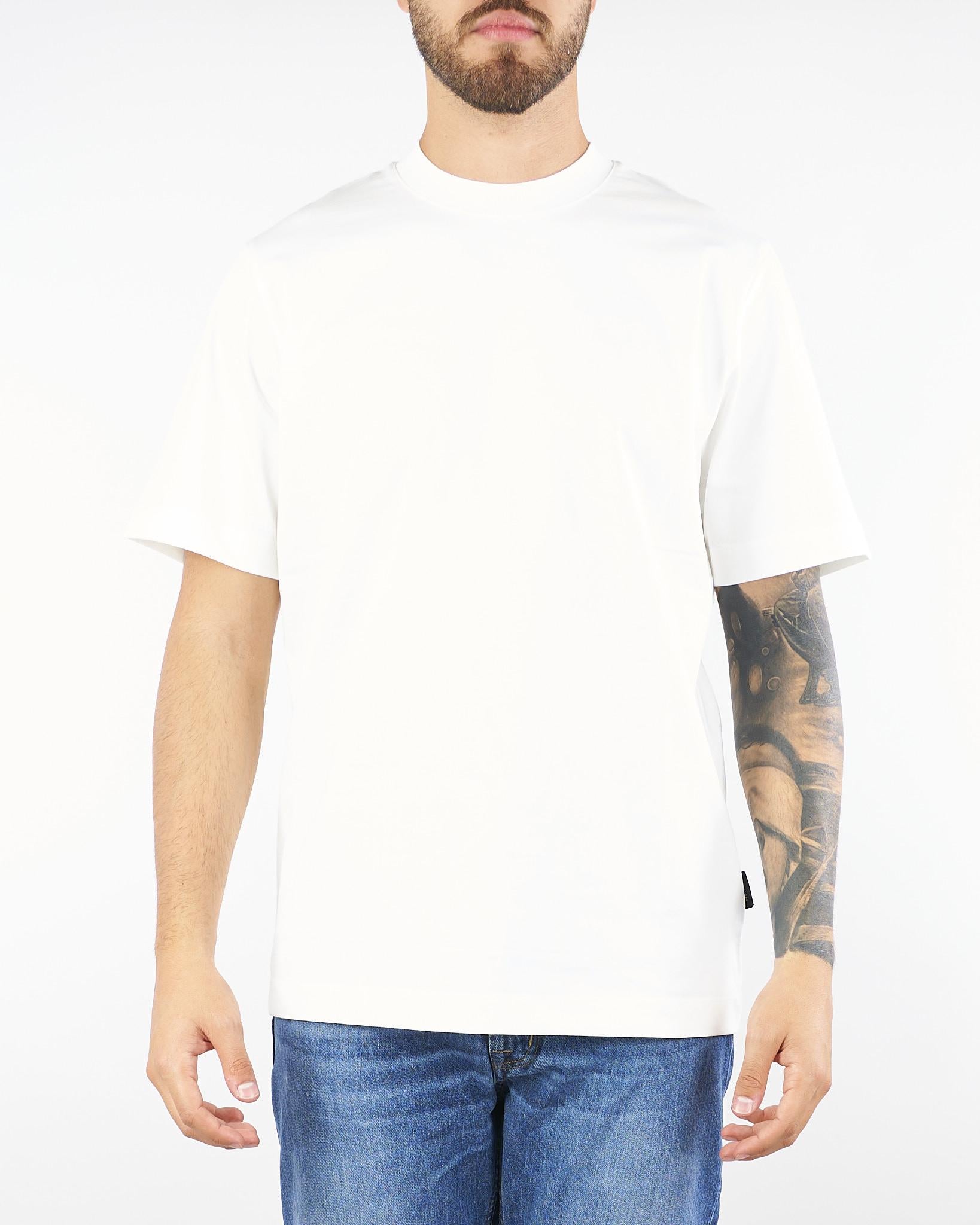 T-shirt Bianco in cotone pesante XM4228 2 YES LONDON 