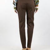 Pantalone sigaretta in gabardina