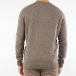 Maglia Marrone Melange in pura lana e cashmere 50657 35 JEORDIE'S 