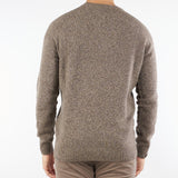 Maglia Marrone Melange in pura lana e cashmere 50657 35 JEORDIE'S 