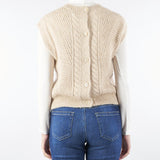 Gilet Beige in alpaca e lurex TAFFY 1 MAX MARA STUDIO 