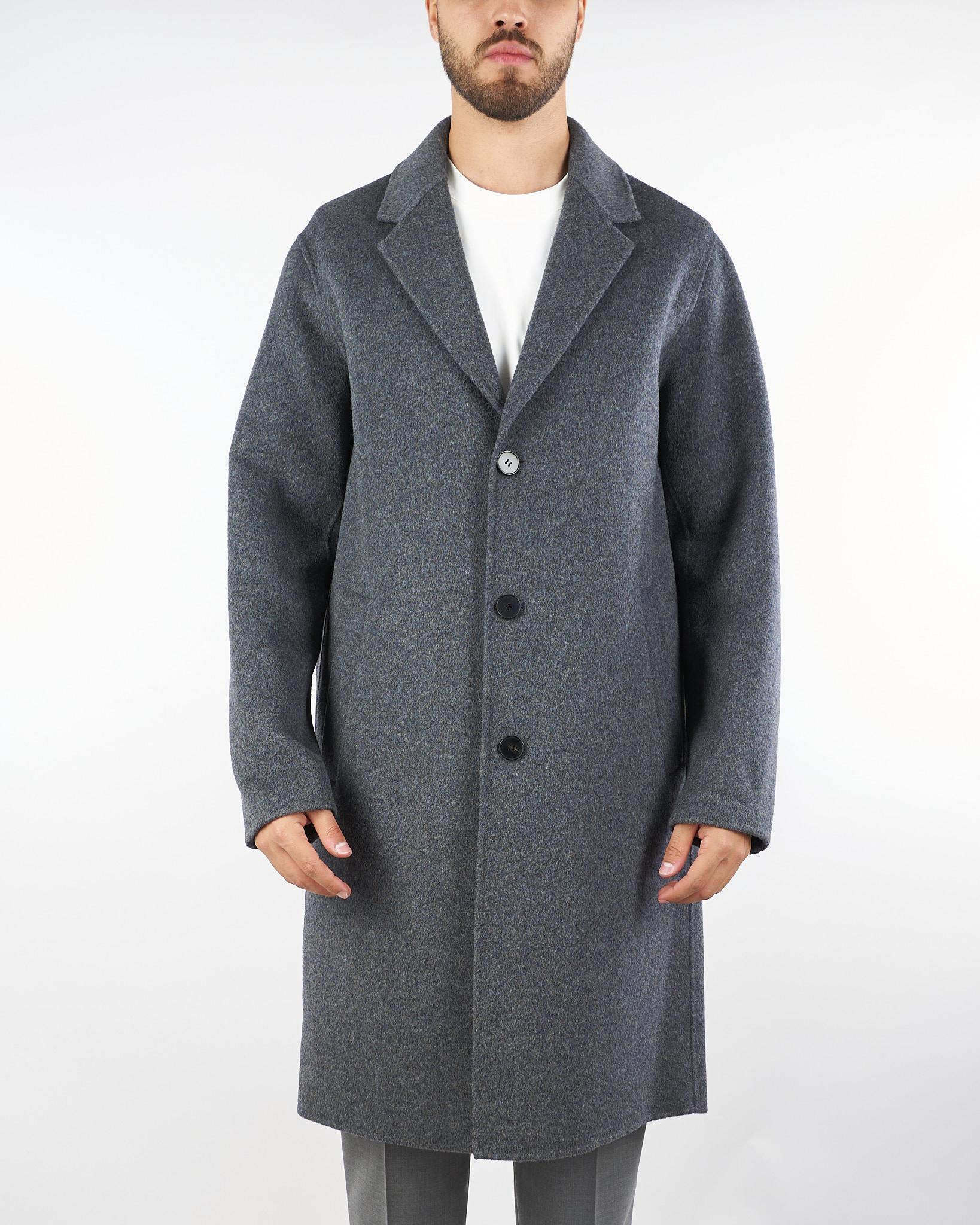 Cappotto Antracite oversize in pura lana B6F0022 95M AMARANTO 