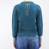 Maglia bicolor in pura lana e cashmere Vanise'