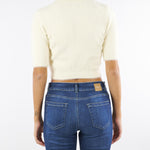 Mini cardigan Milk in maglia con bottoni gioiello MK53T57E2 DZ9 ELISABETTA FRANCHI 