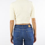 Mini cardigan Milk in maglia con bottoni gioiello MK53T57E2 DZ9 ELISABETTA FRANCHI 