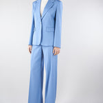 Blazer Azzurro in lana stretch WKDLAMINE 5 MAX MARA WEEKEND 