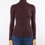 Maglia Merlot a costine con taschino MK11B56E2 EA4 ELISABETTA FRANCHI 