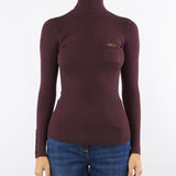Maglia Merlot a costine con taschino MK11B56E2 EA4 ELISABETTA FRANCHI 