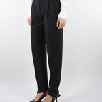Pantalone Nero carrot in cady GISELLA 1 MAX MARA STUDIO 