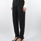 Pantalone Nero carrot in cady GISELLA 1 MAX MARA STUDIO 