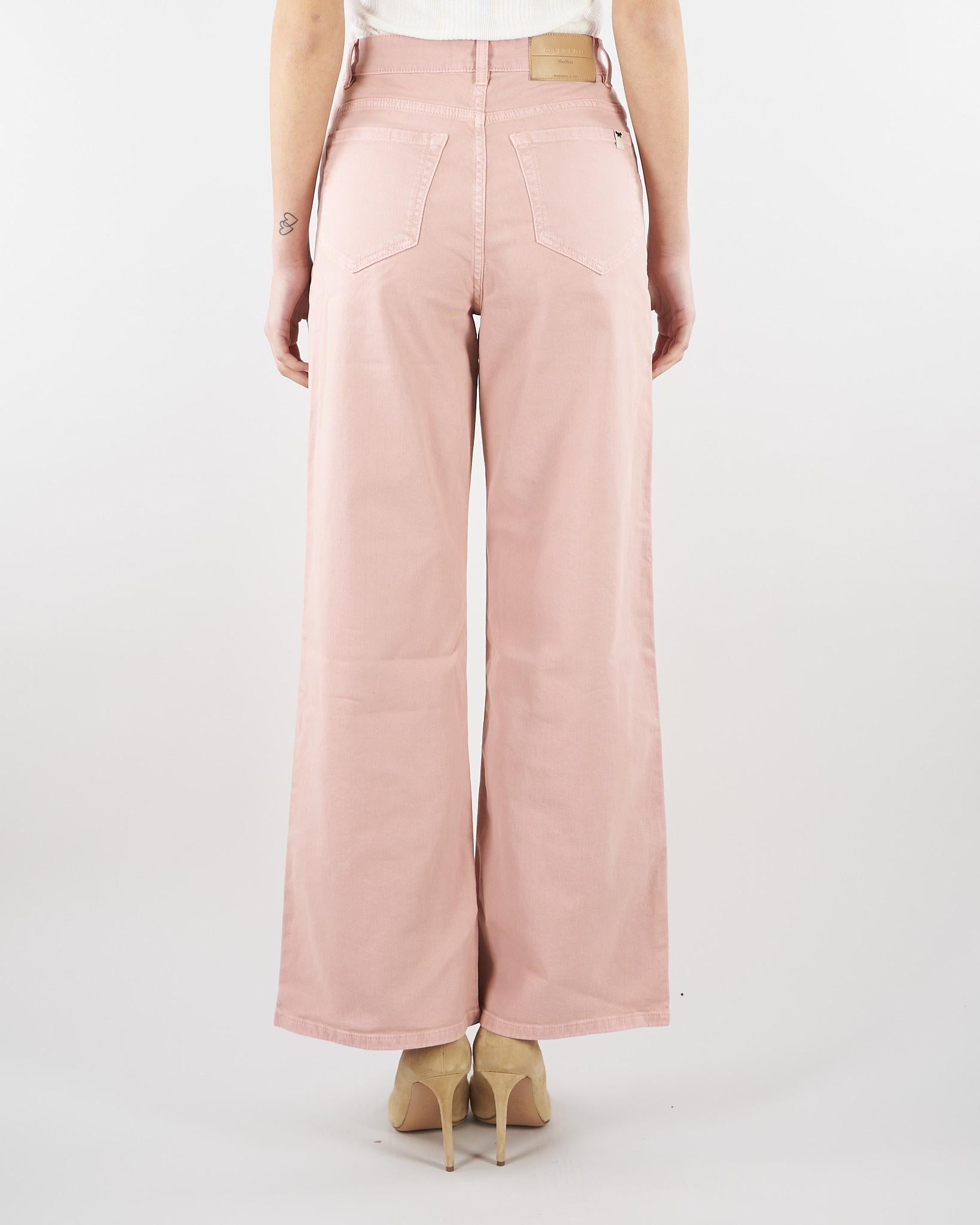 Jeans wide leg Rosa in drill di cotone WKDMEDINA 5 MAX MARA WEEKEND 
