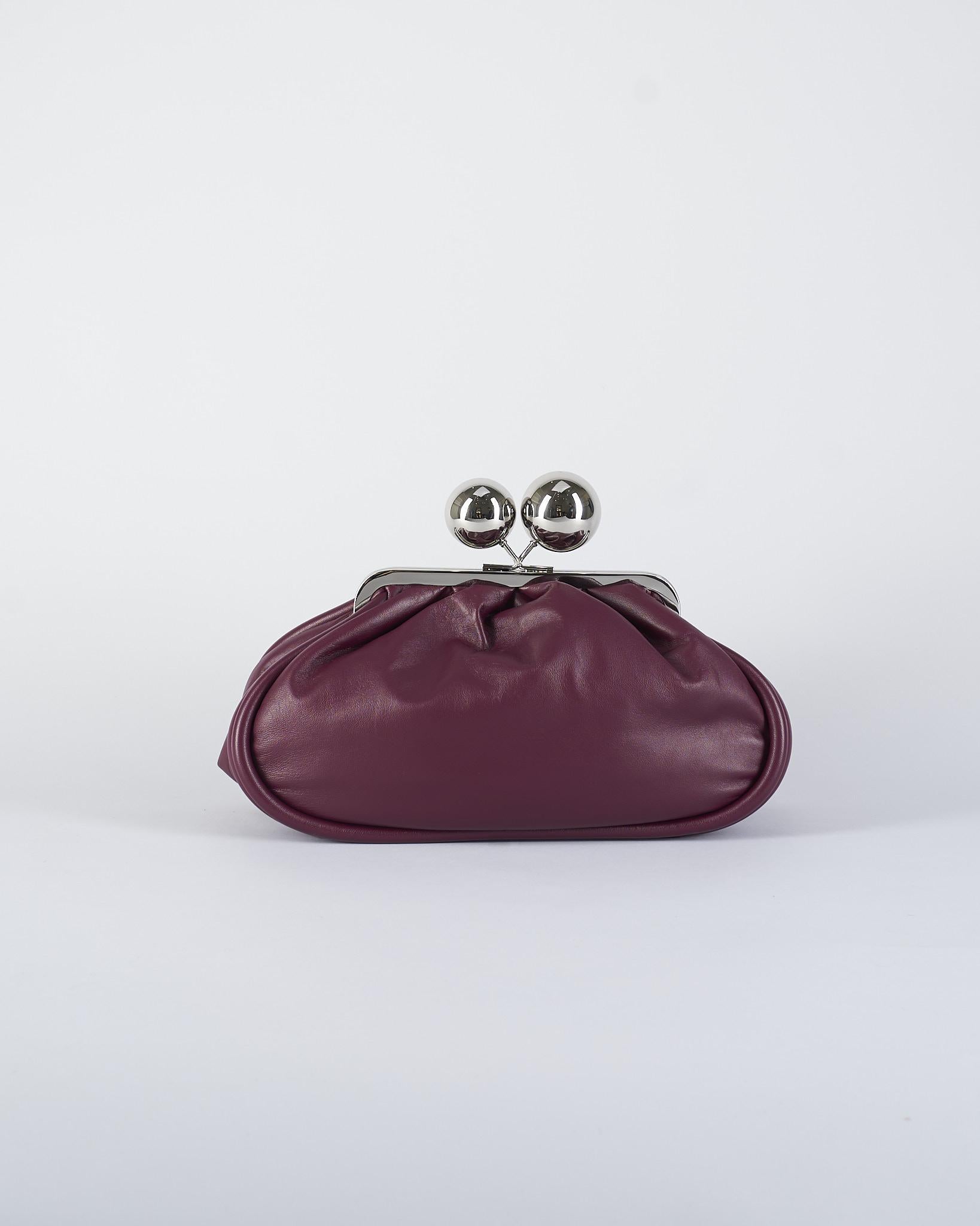 Borsa Bordeaux Pasticcino Bag medium in nappa lucida MILVANEW 74 MAX MARA WEEKEND 