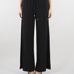 Pantalone Nero in jerey D2501100 01 CLIPS 