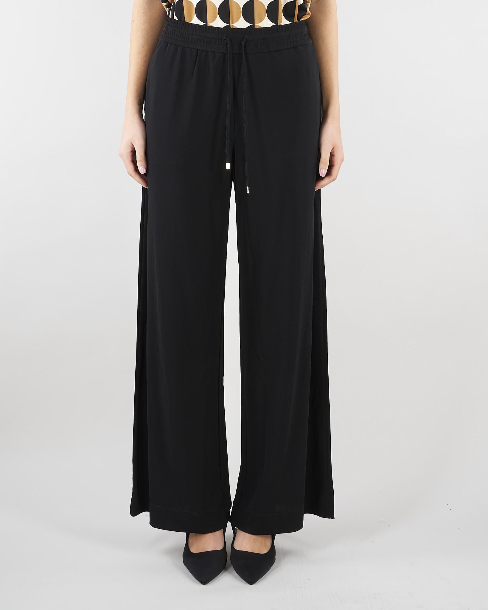 Pantalone Nero in jerey D2501100 01 CLIPS 