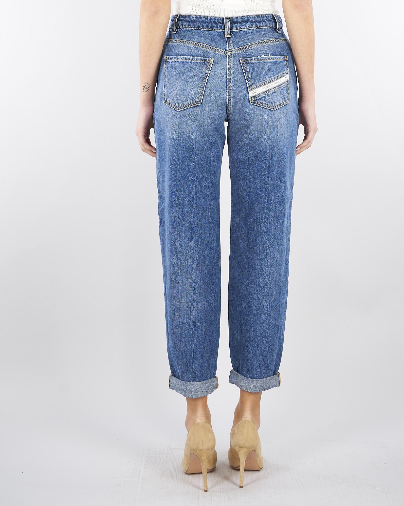 Jeans a ovetto con lucchetto gioiello PJ27D61E2 139 ELISABETTA FRANCHI 