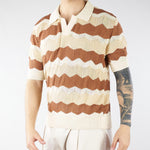 Maglia Polo Crema-Coccio S6PKMAKP073 200 A PAPER KID 
