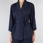 Giacca kimono Blu con maniche a 3/4 SP5PR005 3000 ICONA 
