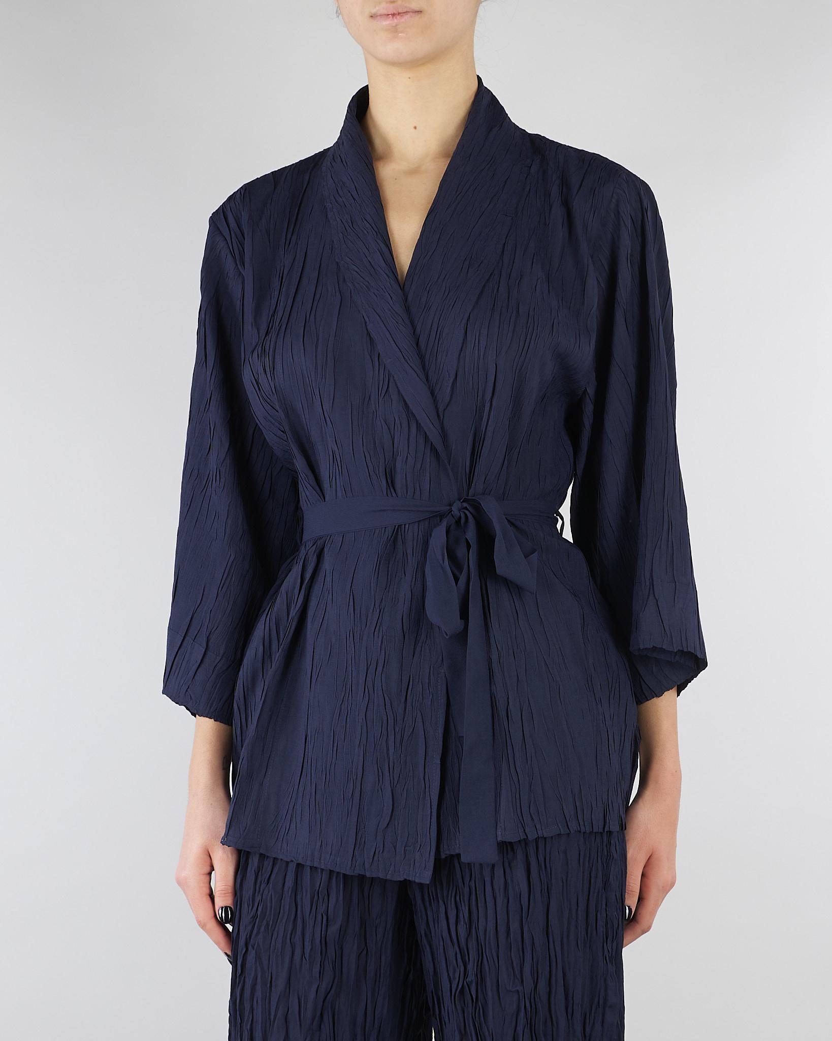 Giacca kimono Blu con maniche a 3/4 SP5PR005 3000 ICONA 