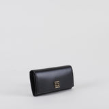 Portafoglio Nero con placca logo