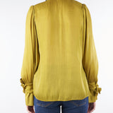 Camicia Verde Olio in georgette laminata ACT15105CA0585 50 ACTUALEE 