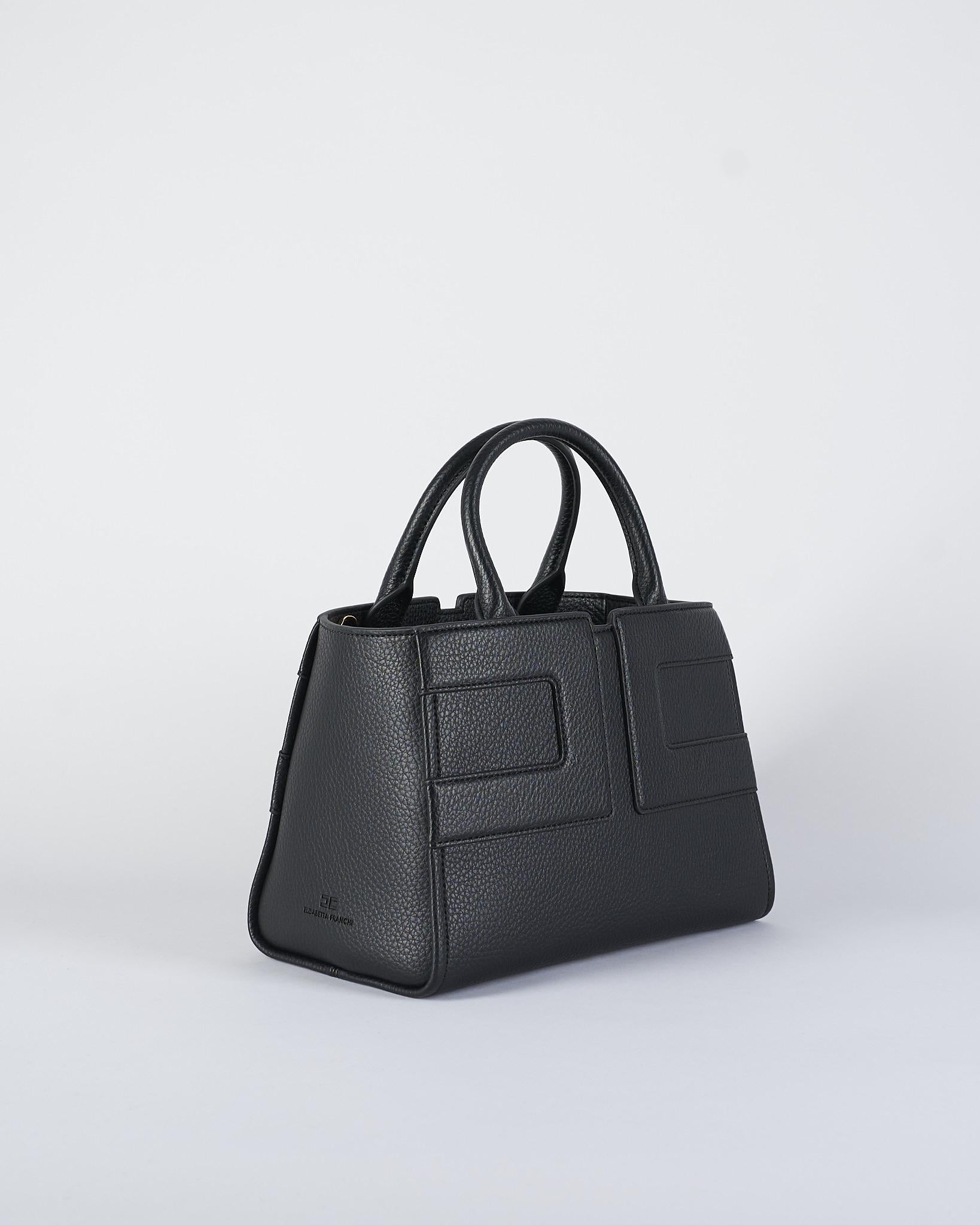 Borsa Nero tote media con logo BS35A56E2 110 ELISABETTA FRANCHI 