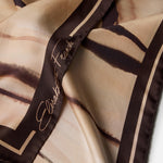 Foulard in twill di seta con stampa tigre FO26L62E2 470 ELISABETTA FRANCHI 
