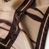 Foulard in twill di seta con stampa tigre FO26L62E2 470 ELISABETTA FRANCHI 
