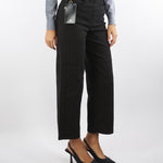 Jeans Nero in drill di cotone PJ04D56E2 110 ELISABETTA FRANCHI 