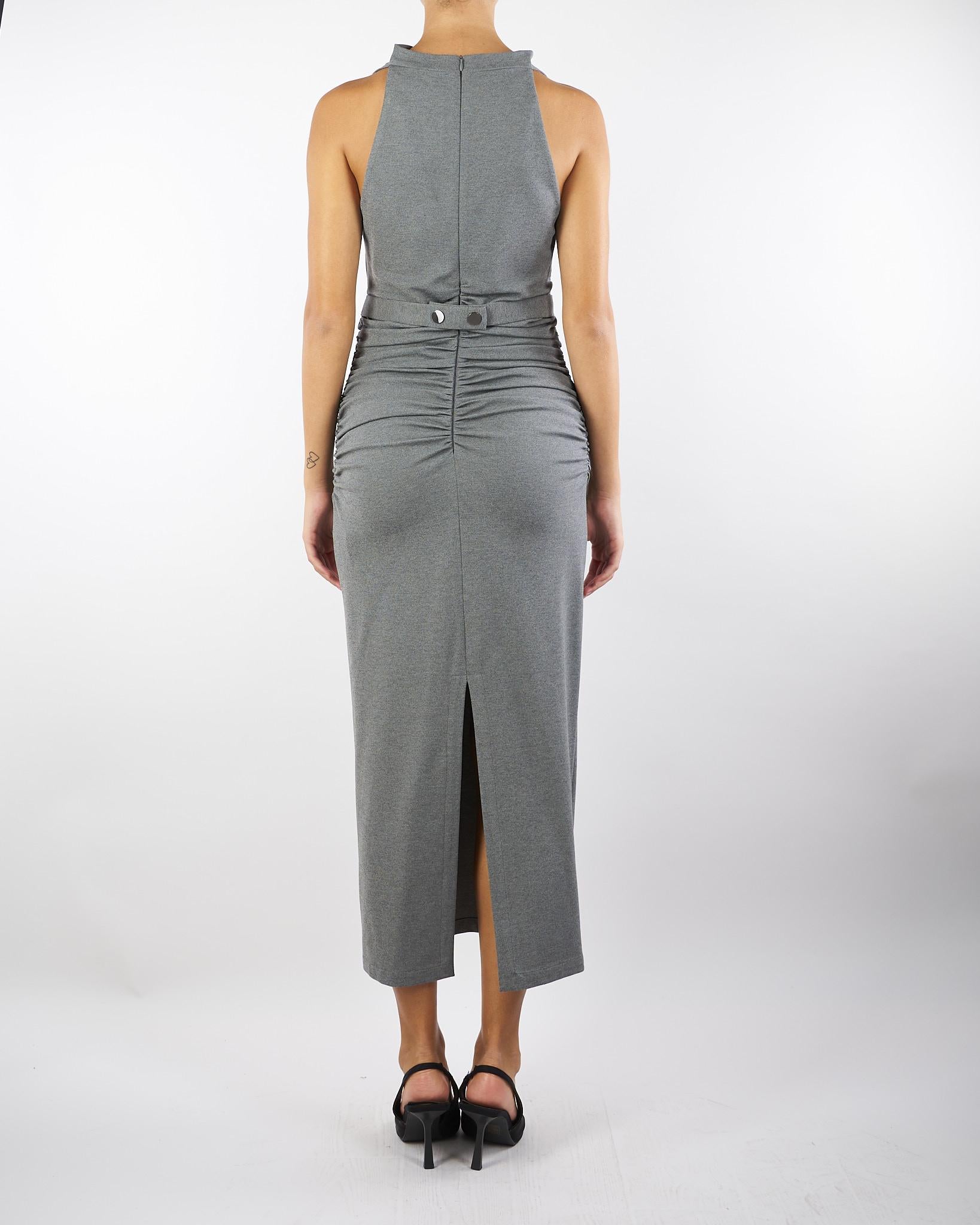 Abito Grigio midi in jersey AB00901TJER0060 V0071 SIMONA CORSELLINI 
