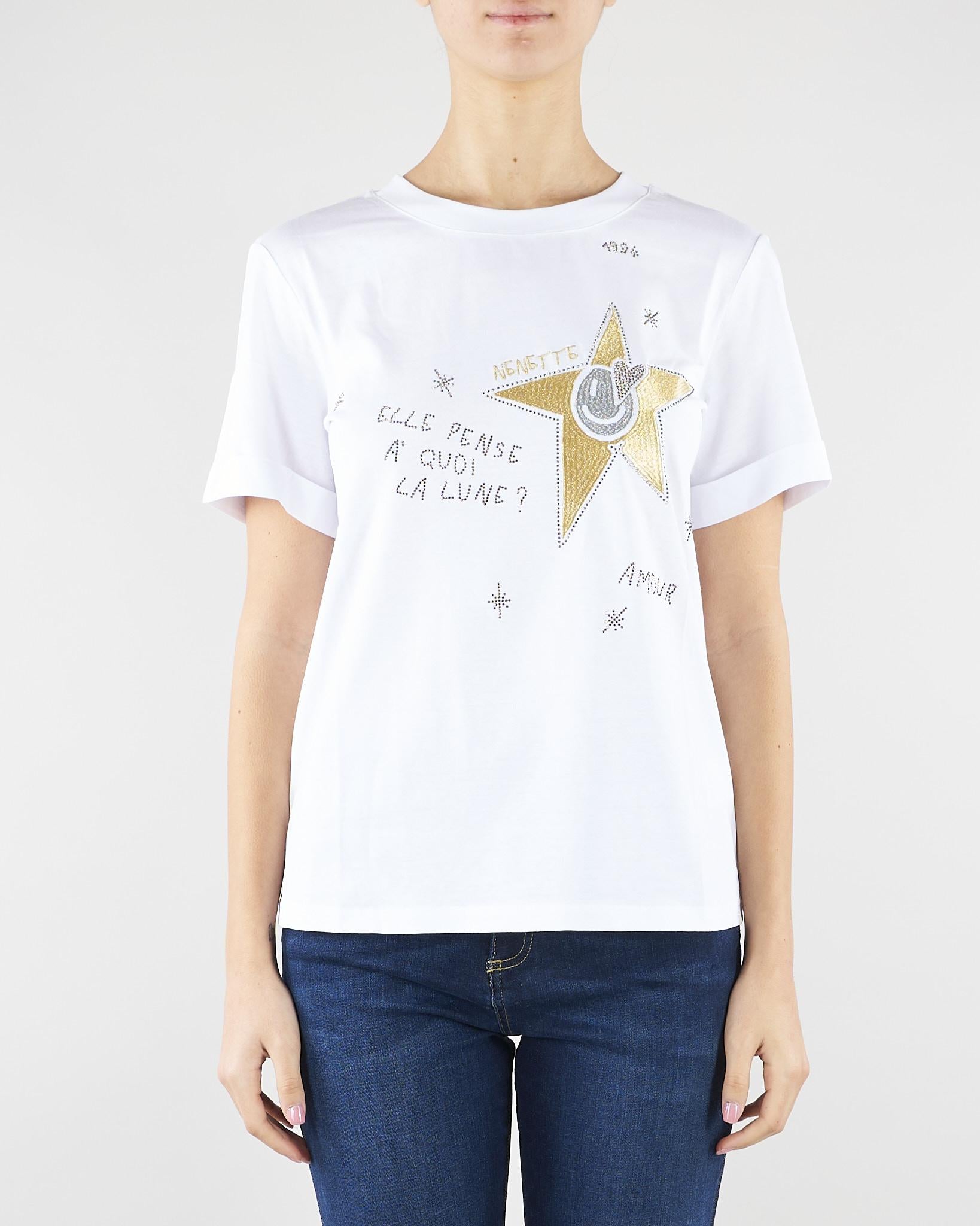T-shirt Daruki bianco con stampa DARUKI 1 NENETTE 