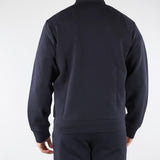 Felpa Blu full zip in double jersey con logo EM004536AF10013 UB118 EMPORIO ARMANI 