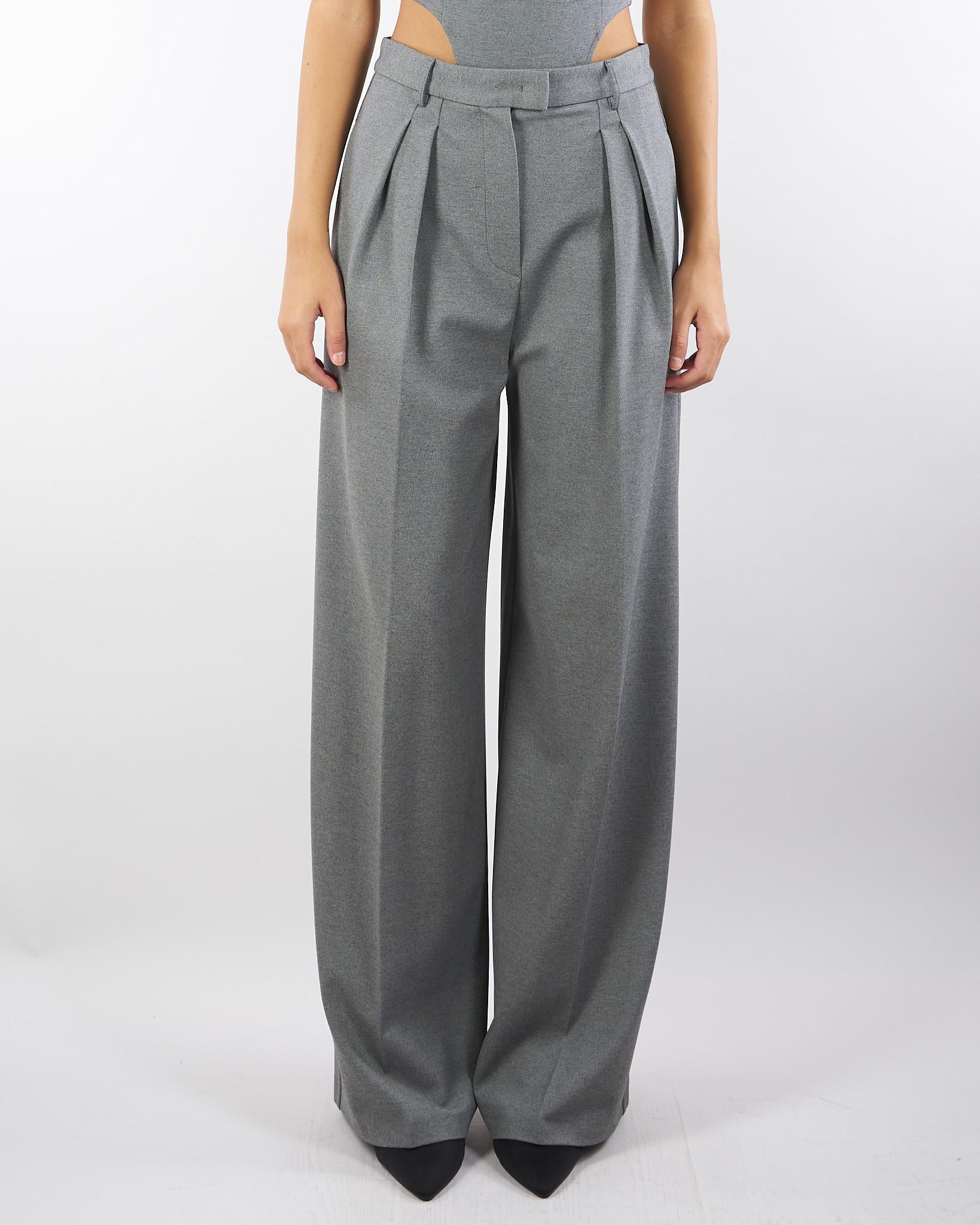 Pantalone Grigio con pences PA01301TJER0060 V0071 SIMONA CORSELLINI 