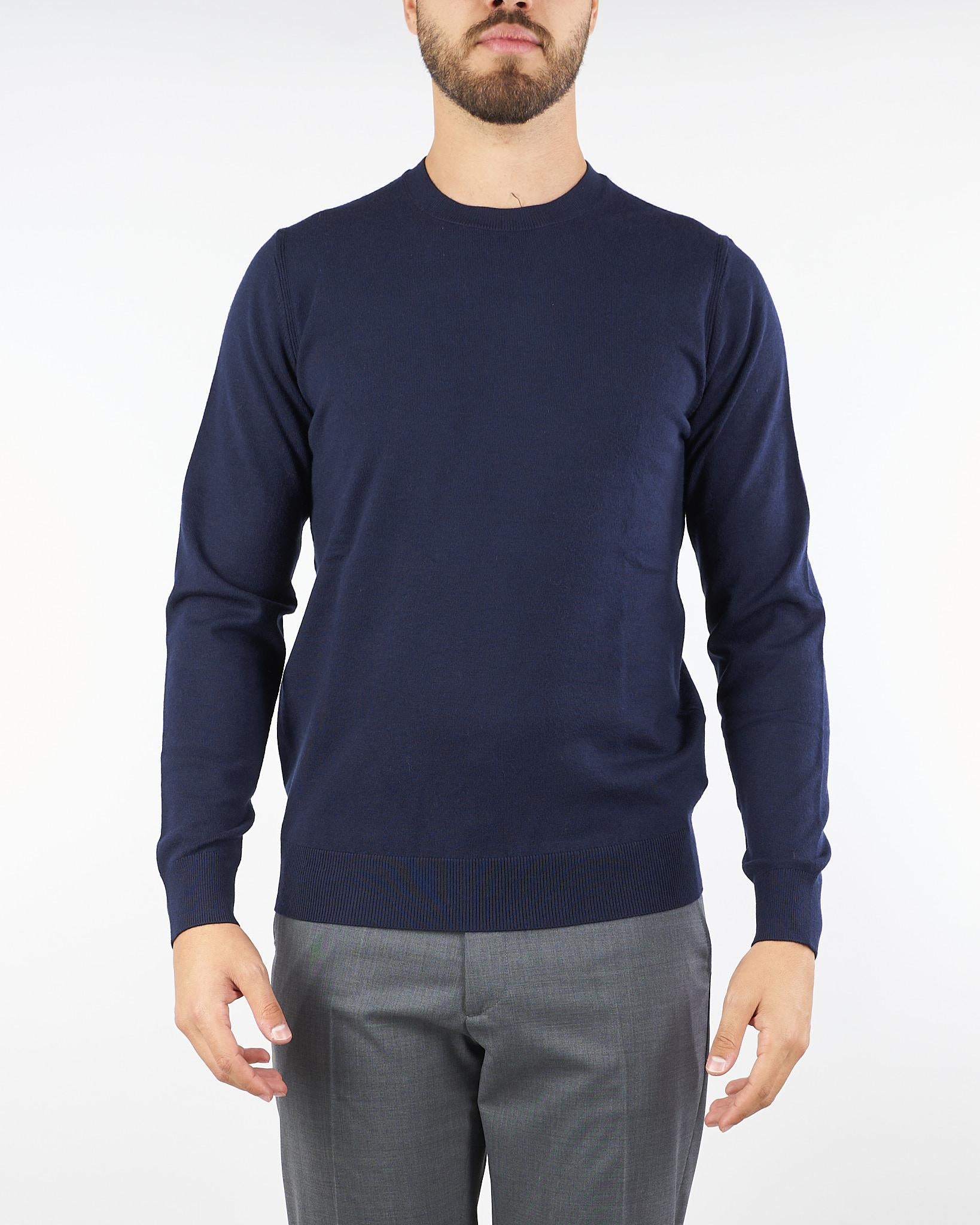 Maglia Blu in misto lana DK97001 89 DIKTAT 