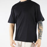 T-shirt Nero in jersey lucido F0134054 9000 PAOLO PECORA 