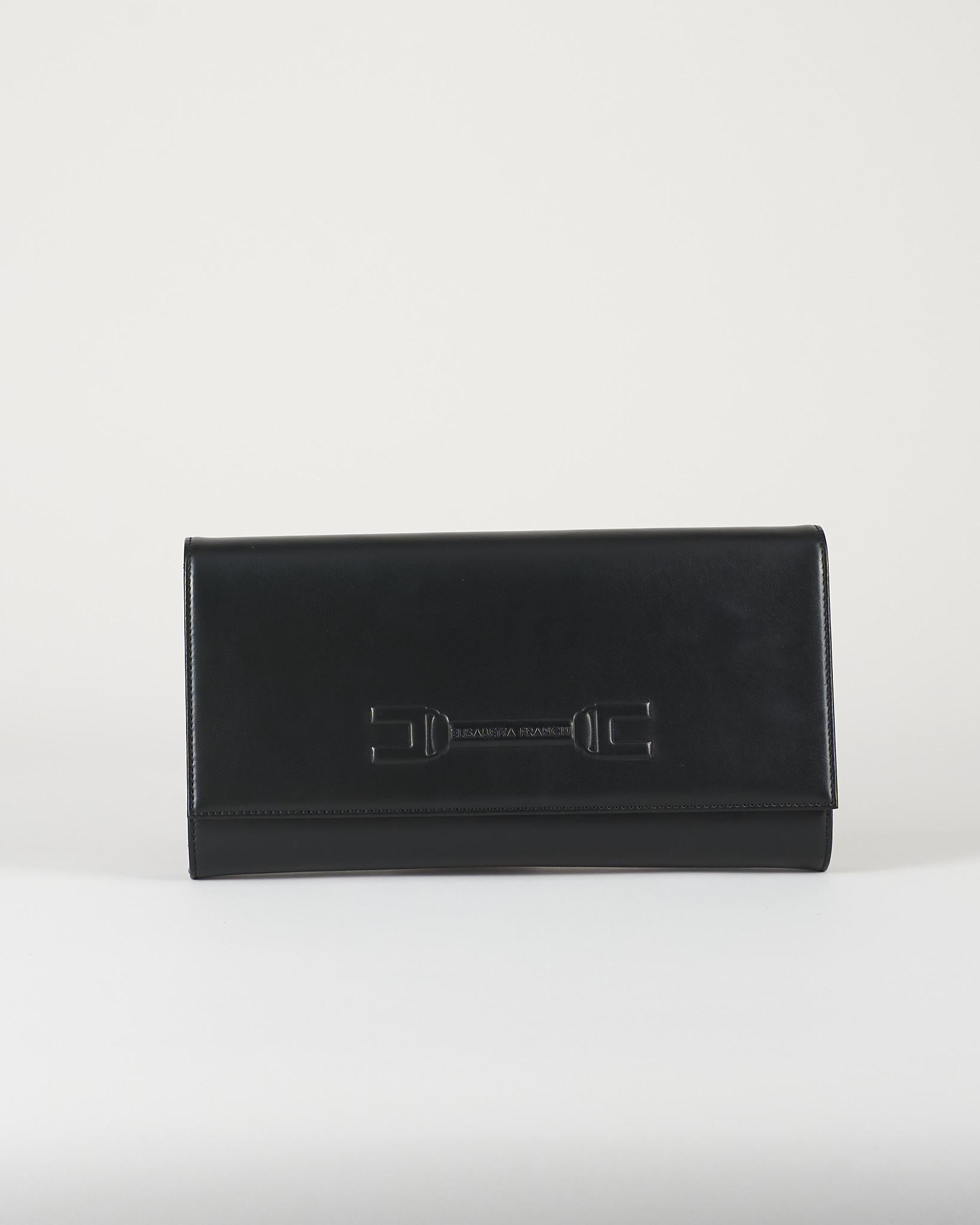 Pouch Nero con logo embossed BS99A61E2 110 ELISABETTA FRANCHI 