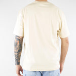T-shirt Crema in cotone con logo TH7318 056 LACOSTE 