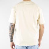 T-shirt Crema in cotone con logo TH7318 056 LACOSTE 