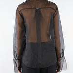 Camicia Nero in organza CA09957E2 110 ELISABETTA FRANCHI 