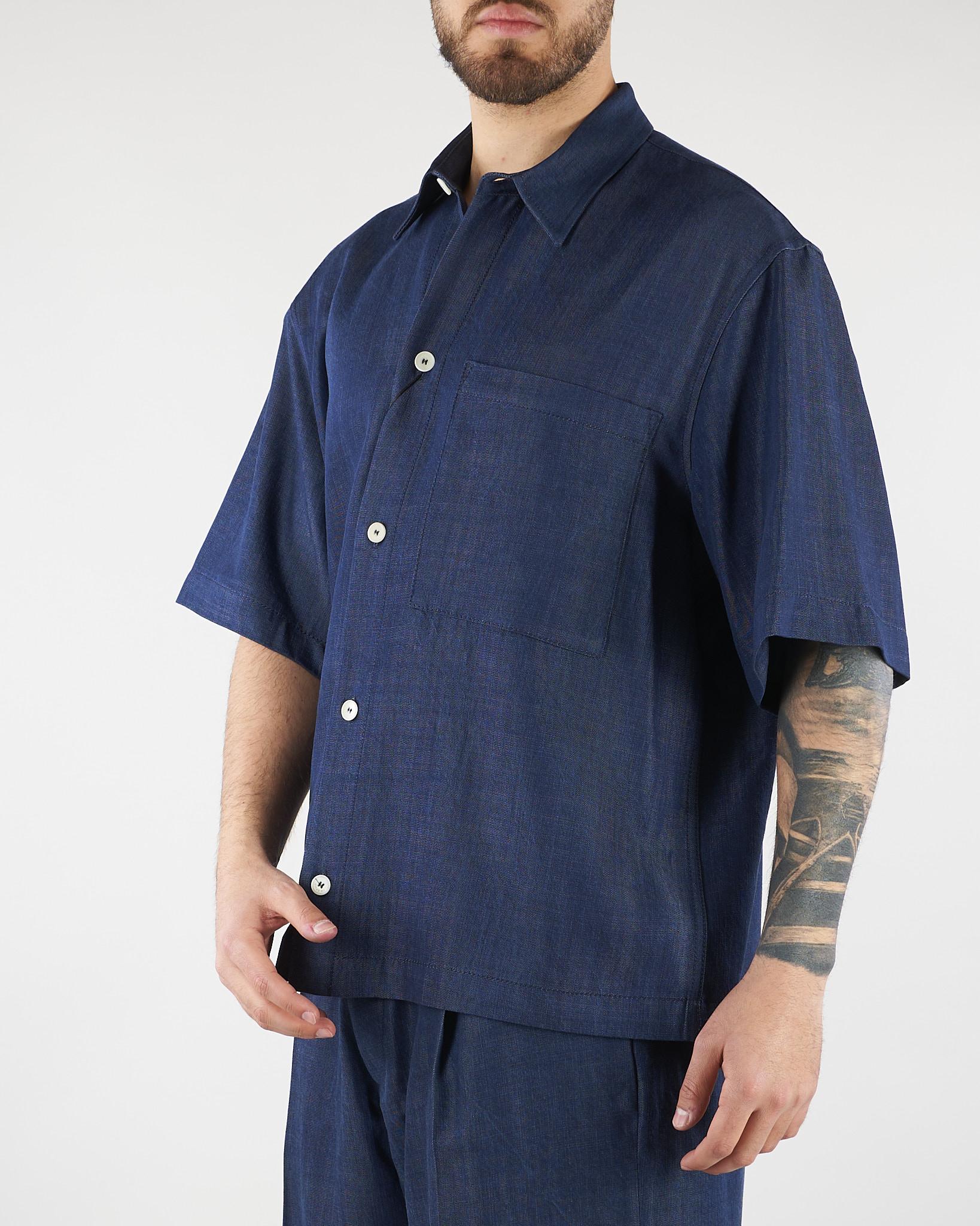 Camicia Blu Oversize effetto Denim CA3632 28 I'M BRIAN 