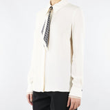 Camicia Milk in georgette con foulard CA09356E2 DZ9 ELISABETTA FRANCHI 