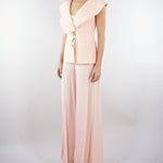 Giacca Rosa in cady senza maniche con ampio scollo GI01401TVIS0026 V0697 SIMONA CORSELLINI 