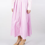 Gonna Rosa lunga in taffetà